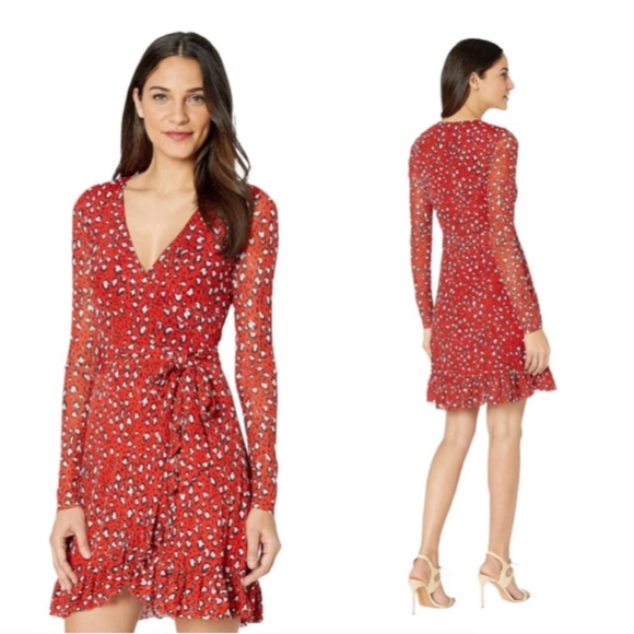 Sanctuary Dresses & Skirts - Sanctuary Emma Cheetah Print Wrap Dress Small